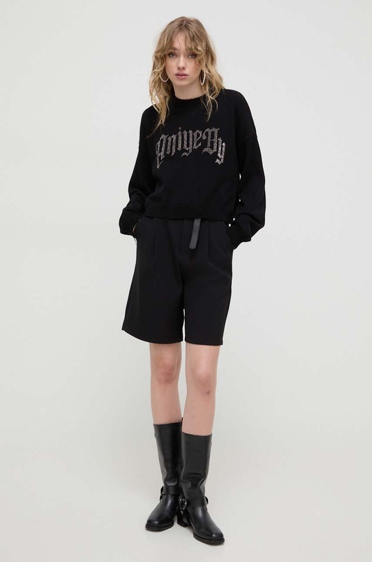 Aniye By sweter bawełniany 185526 czarny SS24