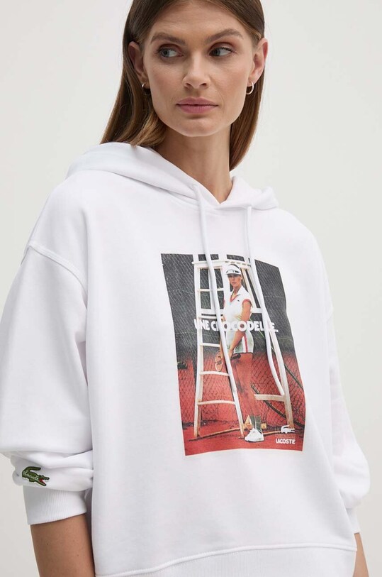 Кофта Lacoste з капюшоном білий SF7246