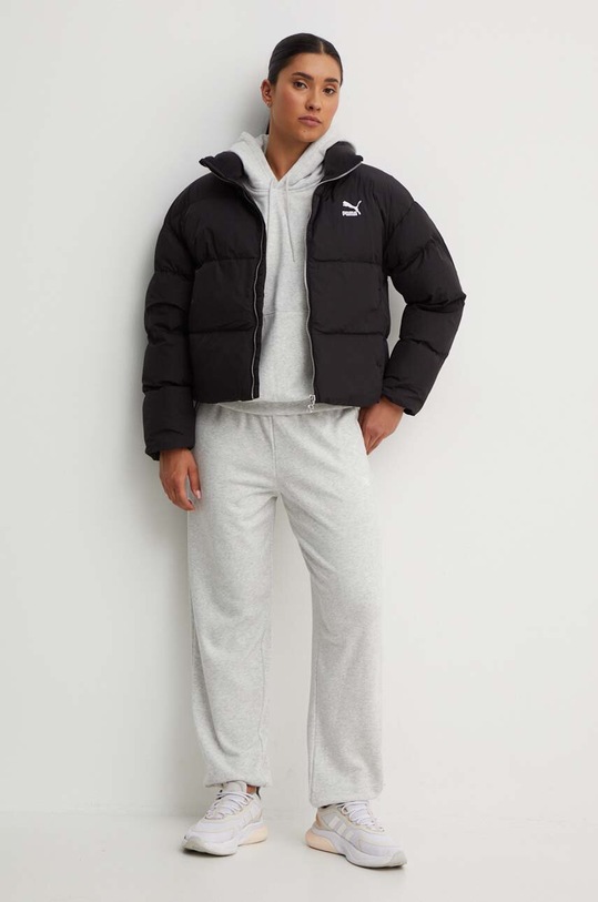 Tepláky New Balance French Terry Crew WP41500AHH šedá AW24