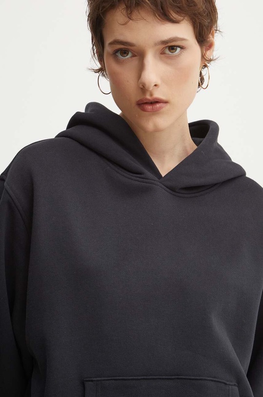 Bavlnená mikina Herschel čierna 50310.00001