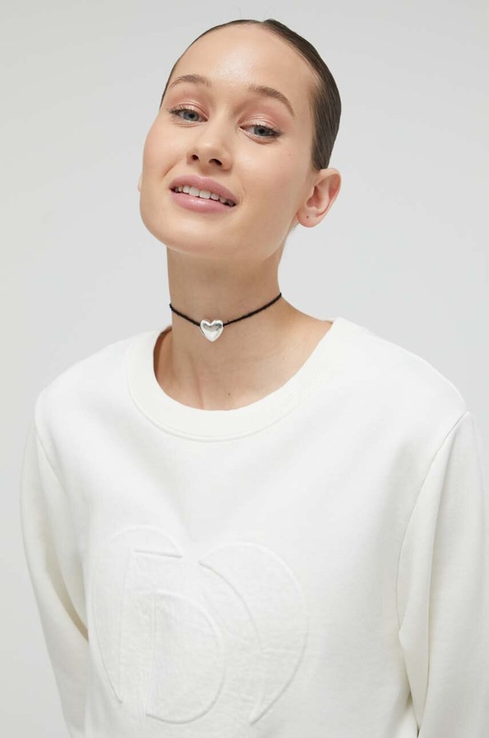 Bavlněná mikina Desigual TRAVIS béžová 24SWSK30