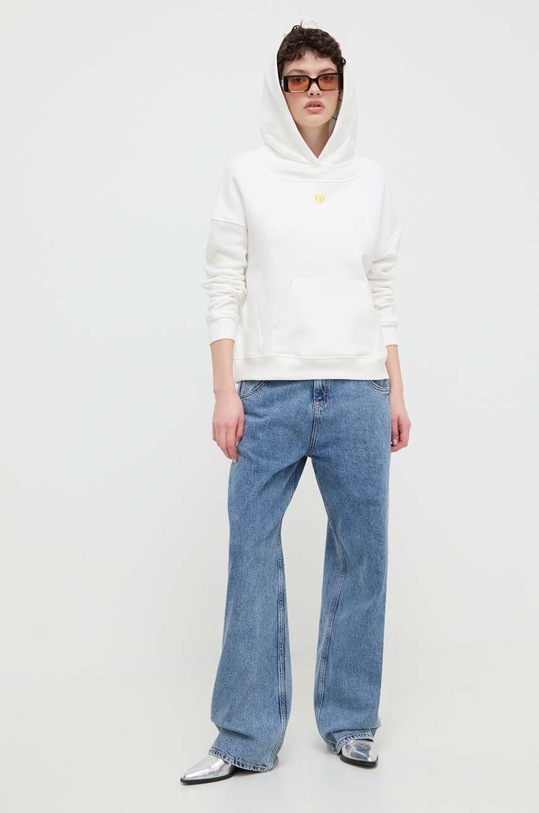 Desigual bluza bawełniana LOGO 24SWSK43 biały SS24