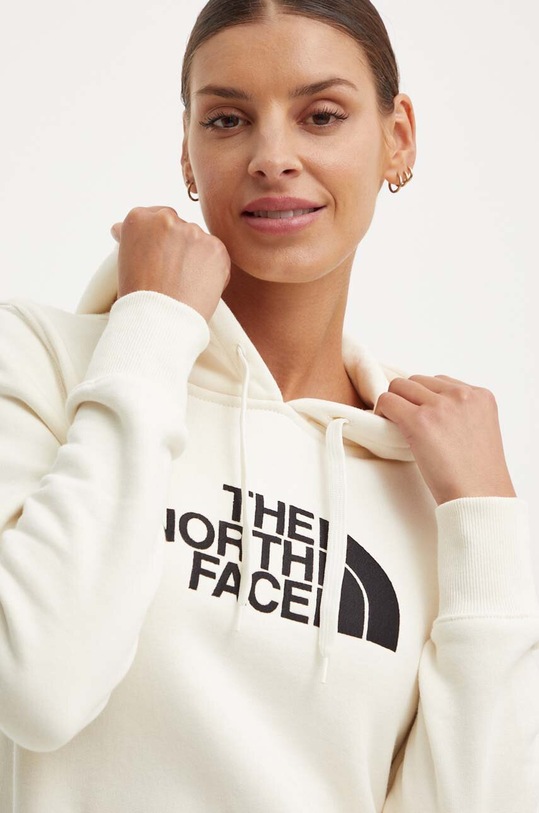 Bavlnená mikina The North Face W Drew Peak Pullover Hoodie béžová NF0A55ECQLI1