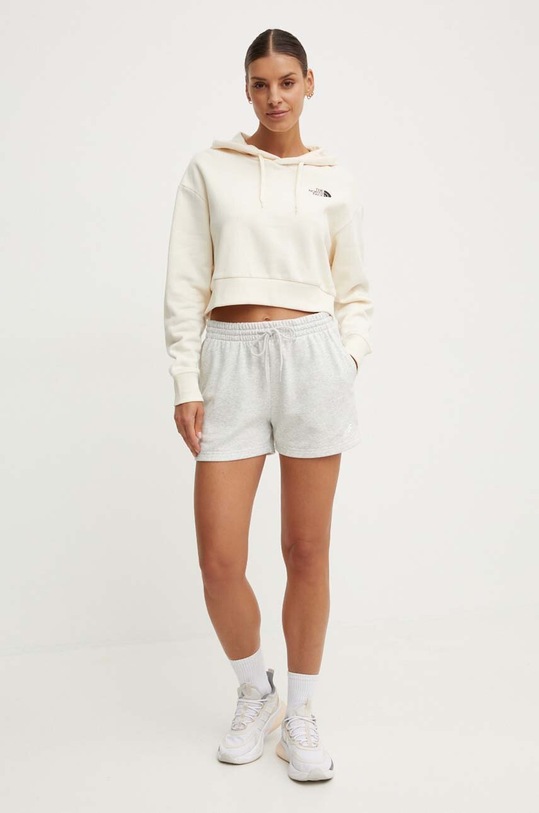 The North Face hanorac de bumbac W Trend Crop Hoodie NF0A5ICYQLI1 bej SS24