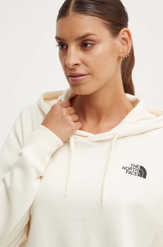 The North Face hanorac de bumbac W Trend Crop Hoodie bej NF0A5ICYQLI1