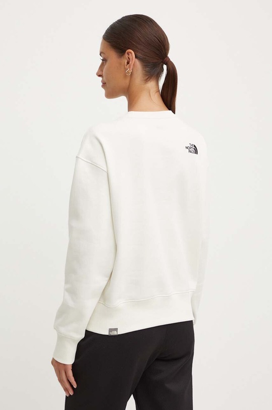 The North Face bluză W Essential Crew bej NF0A7ZJEQLI1