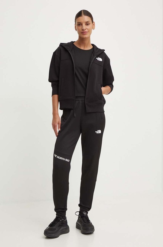 The North Face bluză W Essential Fz Hoodie NF0A853VJK31 negru SS24