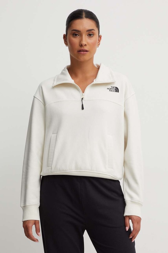 The North Face bluza W Essential Qz Crew beżowy NF0A854HQLI1