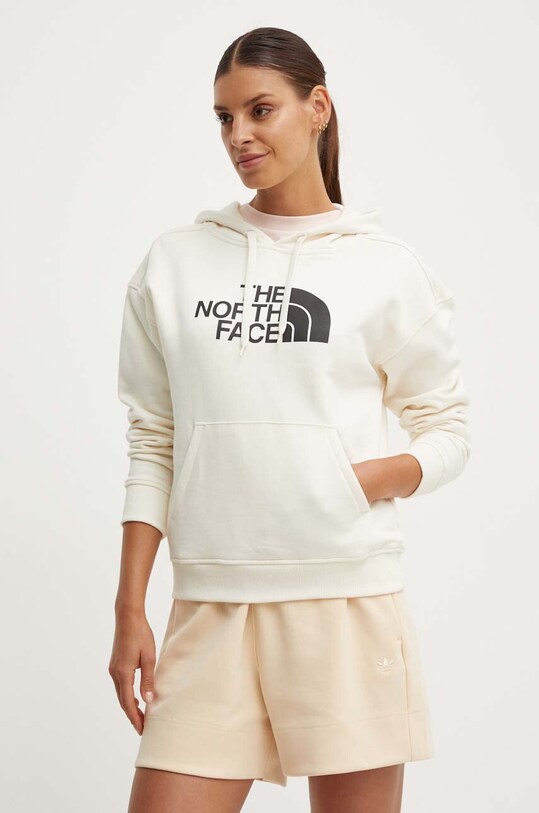 The North Face hanorac de bumbac W Light Drew Peak Hoodie print bej NF0A3RZ4QLI1