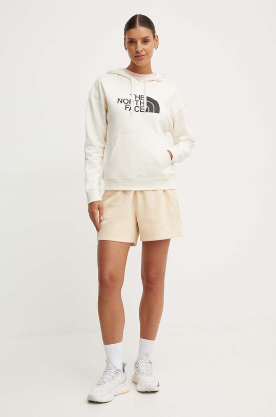 The North Face hanorac de bumbac W Light Drew Peak Hoodie NF0A3RZ4QLI1 bej SS24