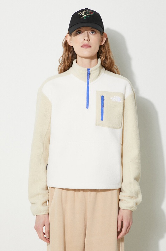 The North Face sports sweatshirt Yumiori fleece beige NF0A8843TOB1