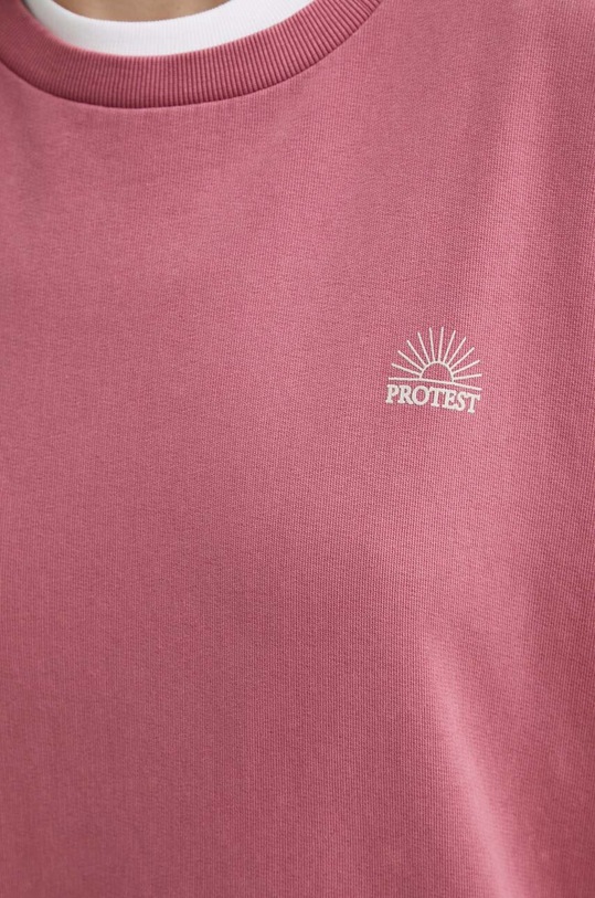 Protest bluza bawełniana Prtkya 3615443 różowy
