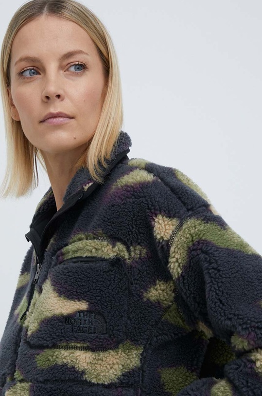 The North Face bluza cu modele gri NF0A7URORWO1