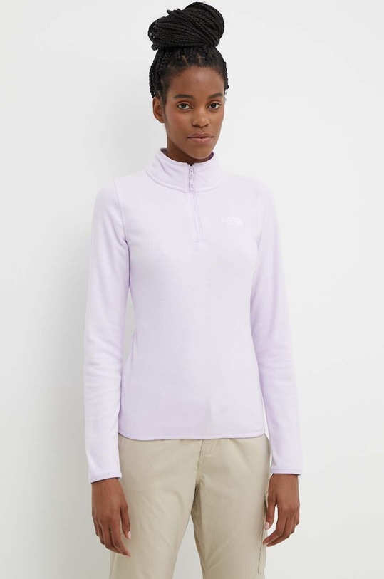 Sportovní mikina The North Face 100 Glacier fialová NF0A855MPMI1