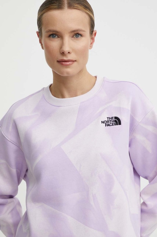 The North Face bluza cu modele violet NF0A881DUI61