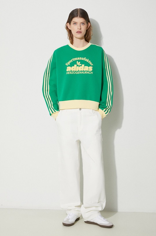 Mikina adidas Originals Retro GRX Sweat potisk zelená IT9872