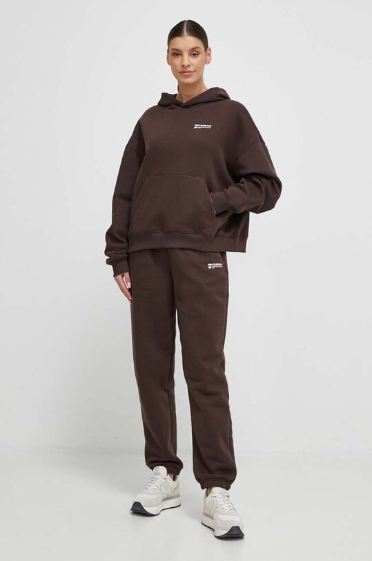 New Balance bluza WT33531KCF WT33531KCF brązowy SS24