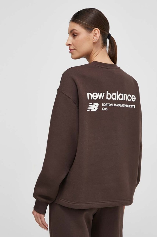 New Balance bluza WT33532KCF pozostałe brązowy WT33532KCF