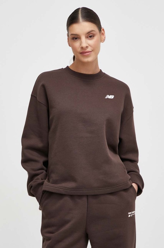 Odzież New Balance bluza WT33532KCF WT33532KCF brązowy