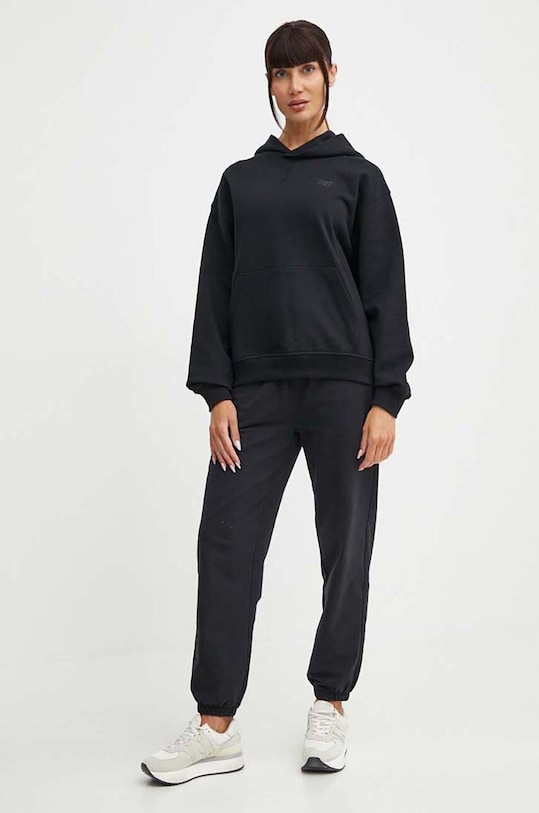 New Balance hanorac de bumbac WT41537BK negru SS24