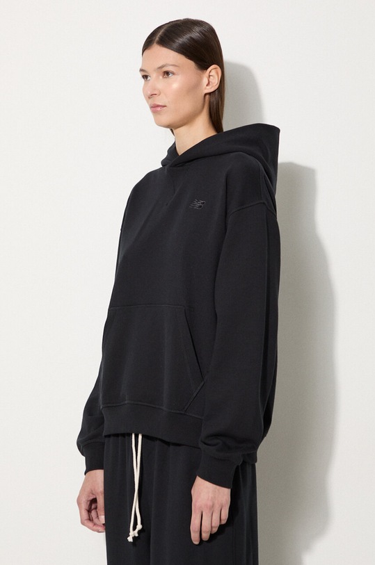 New Balance bluza bawełniana WT41537BK czarny WT41537BK