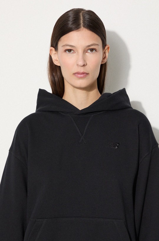 New Balance bluza bawełniana WT41537BK WT41537BK czarny