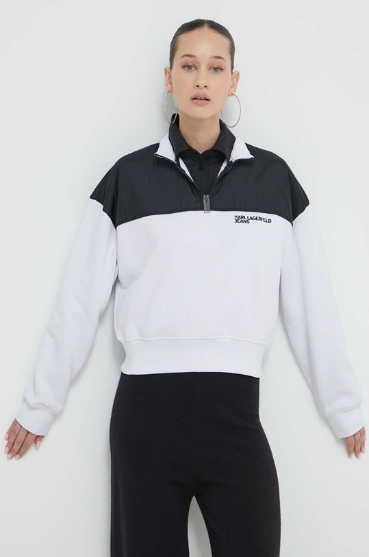Karl Lagerfeld Jeans bluza imprimeu alb 241J1802