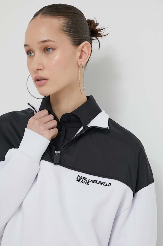 Karl Lagerfeld Jeans bluza alb 241J1802