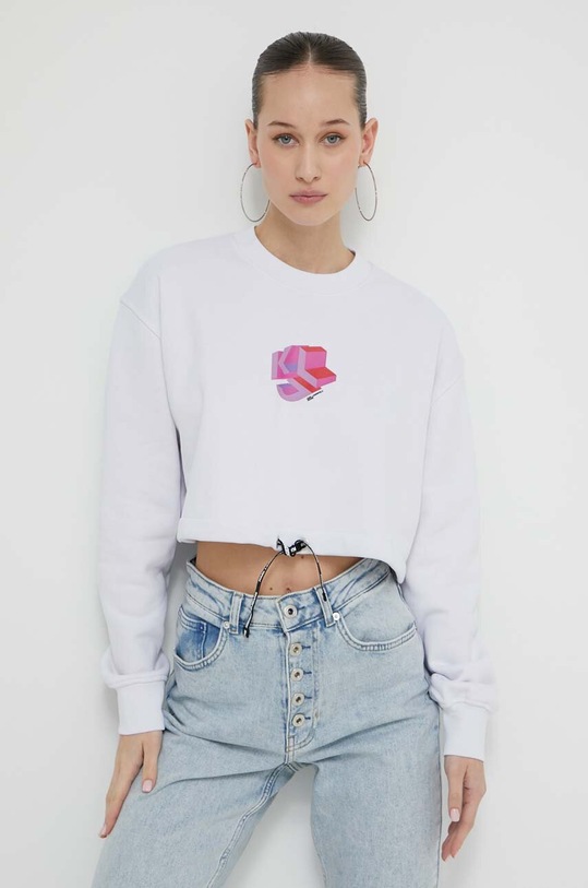 Karl Lagerfeld Jeans bluza biały 241J1803