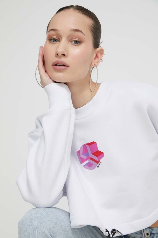 Μπλούζα Karl Lagerfeld Jeans 241J1803 λευκό