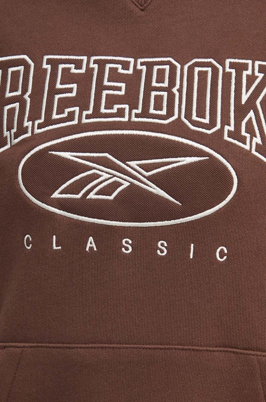 Reebok Classic bluza bawełniana Archive Essentials 100075645 brązowy