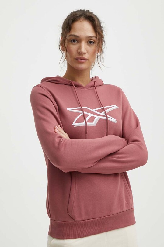 Кофта Reebok с капюшоном розовый 100202148