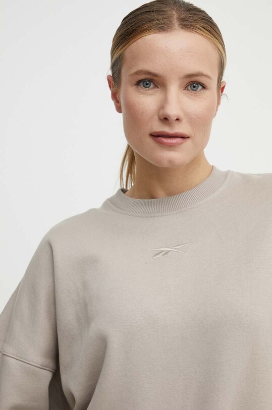 Reebok bluza LUX Collection bej 100076141