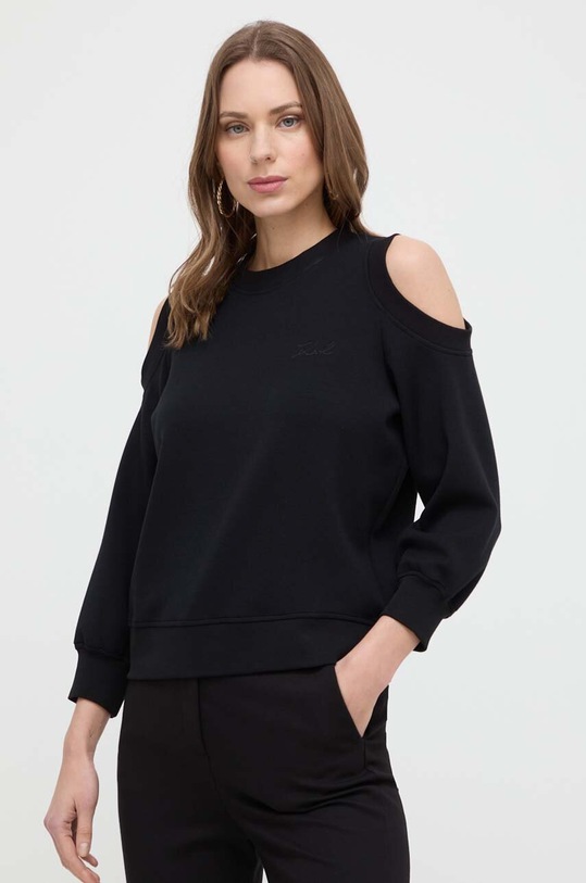 Karl Lagerfeld bluza czarny 241W1808