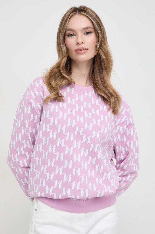 Karl Lagerfeld bluza pozostałe różowy 241W1809