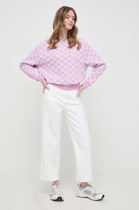 Karl Lagerfeld bluza 241W1809 różowy SS24
