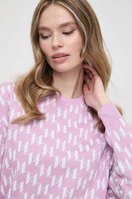Karl Lagerfeld bluza różowy 241W1809