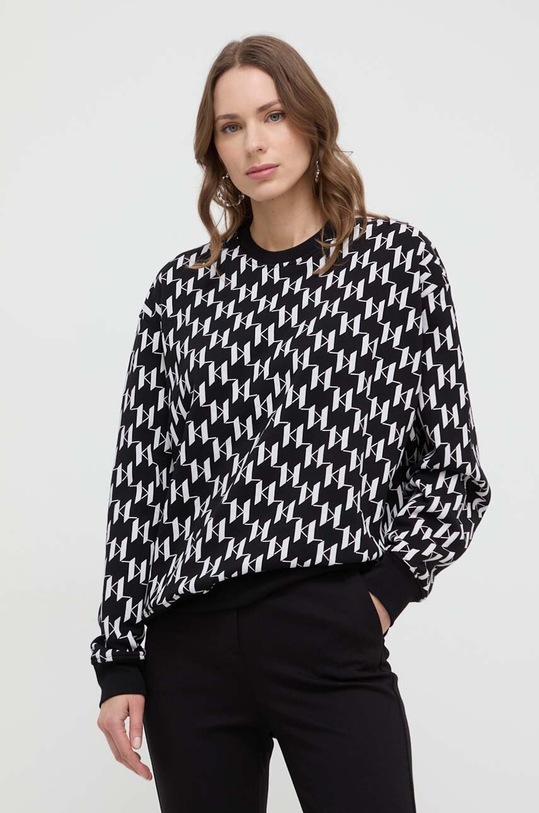Karl Lagerfeld bluza pozostałe czarny 241W1809