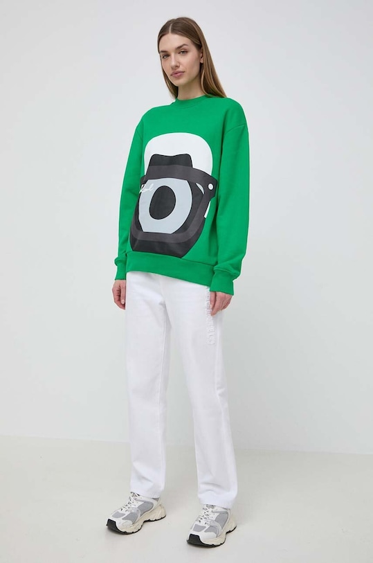 Karl Lagerfeld bluza 241W1860 zielony SS24