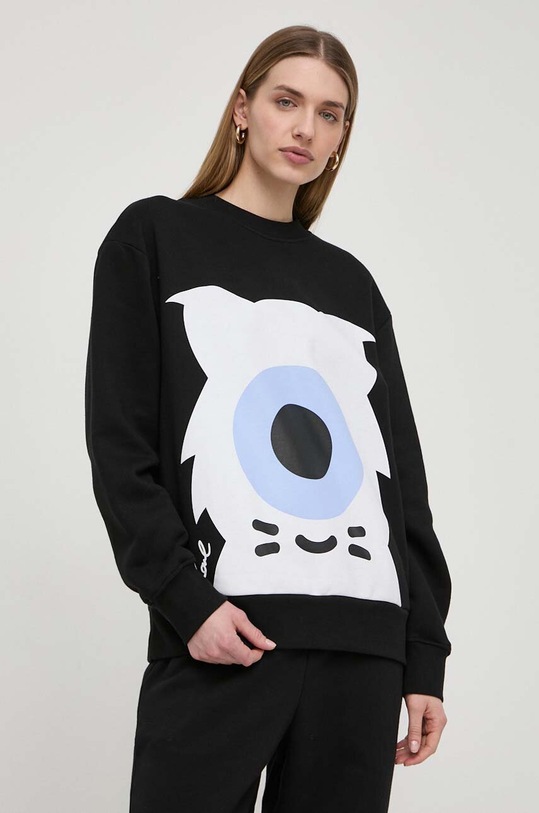 Μπλούζα Karl Lagerfeld στάμπα μαύρο 241W1860