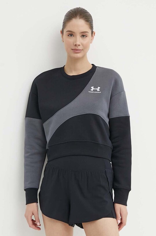 Tepláková mikina Under Armour Essential bez kapucne čierna 1382721