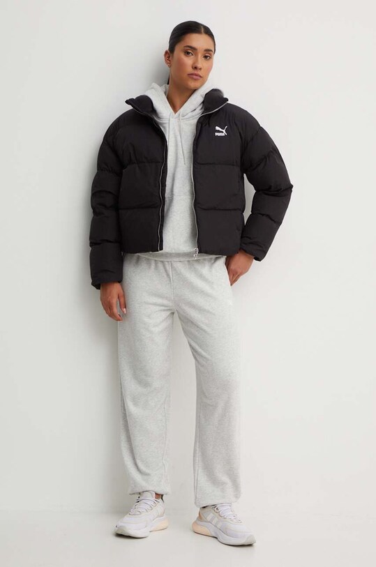 New Balance bluza French Terry Small Logo Hoodie WT41507AHH gri AW24