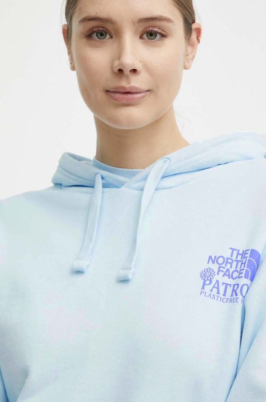 The North Face bluza bawełniana niebieski NF0A87DYO0R1