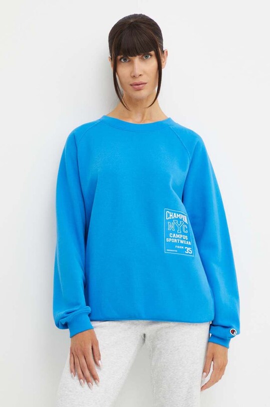 Champion bluza print albastru 117197