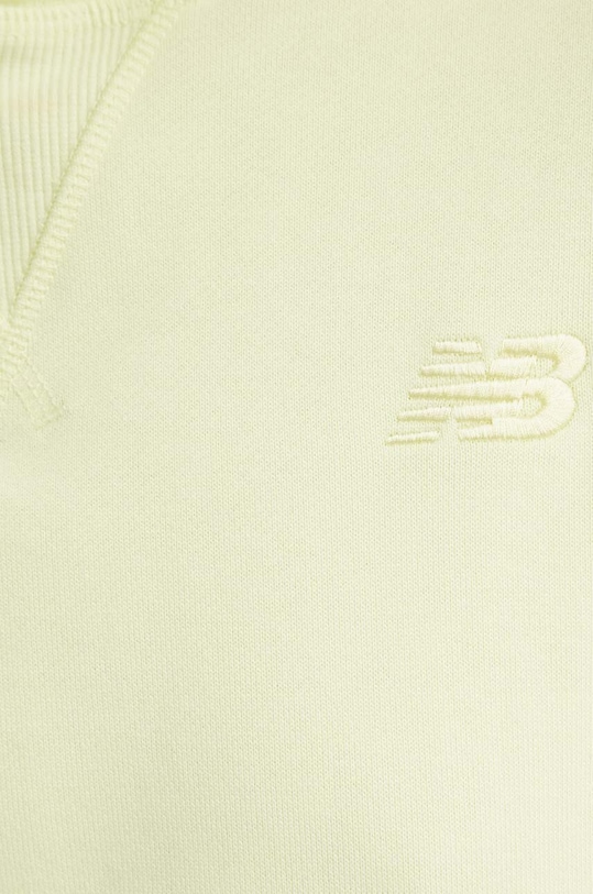 Bavlněná mikina New Balance WT41537LLT zelená