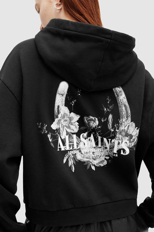 Odzież AllSaints bluza bawełniana FORTUNA PIPPA WG502Z czarny