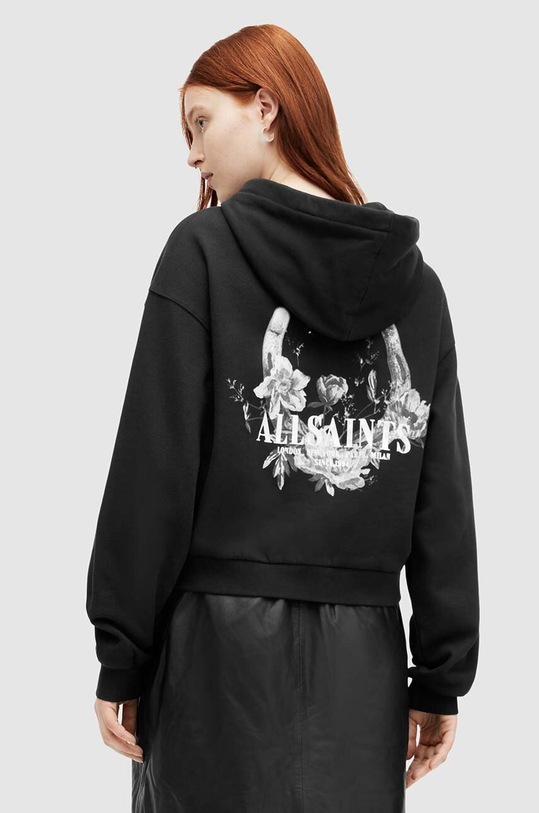 AllSaints bluza bawełniana FORTUNA PIPPA czarny WG502Z