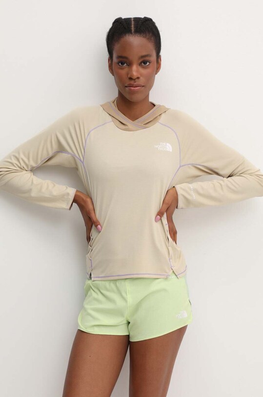 The North Face hanorac Summer LT Sun cu modele bej NF0A85YSPV61