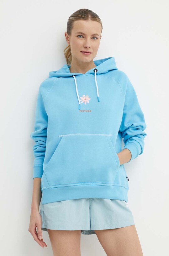 Одежда Хлопковая кофта Picture Kuray WSW334 голубой