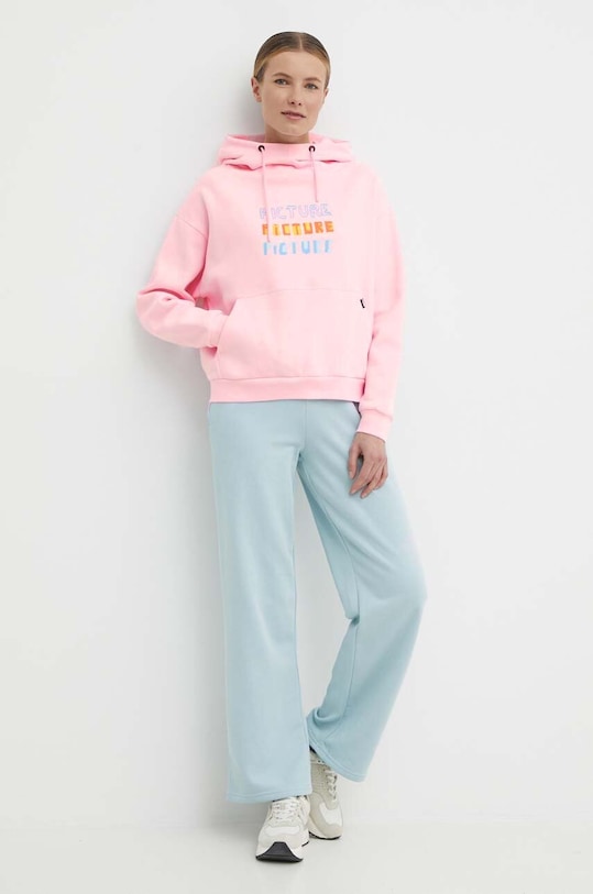 Бавовняна кофта Picture Bail WSW335 рожевий SS24